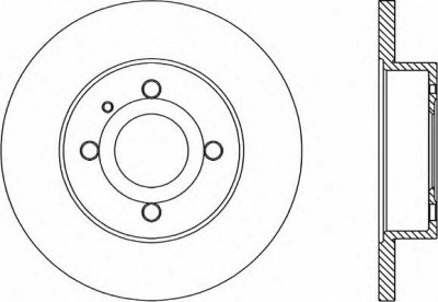 OPEN PARTS bda101310 -  Тормозной диск